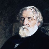 Portrait peint d'Ivan Sergeyevich Turgenev (détail)