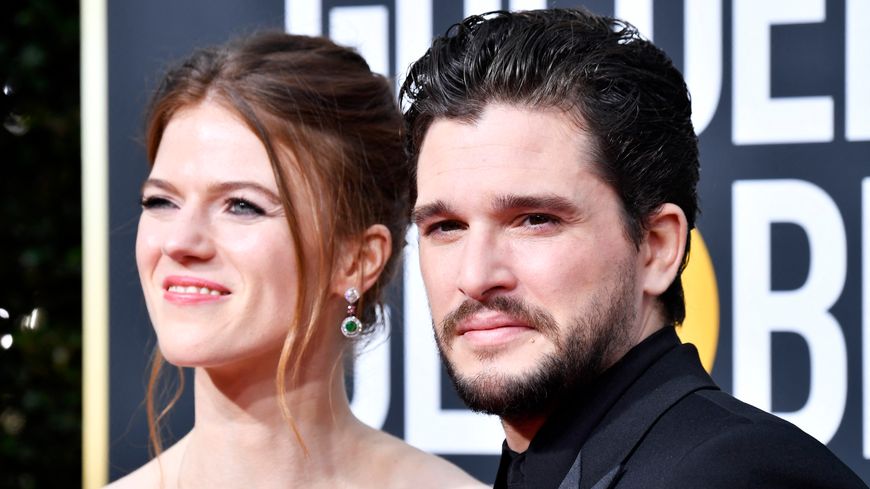 Kit Harington et Rose Leslie aux Golden Globes