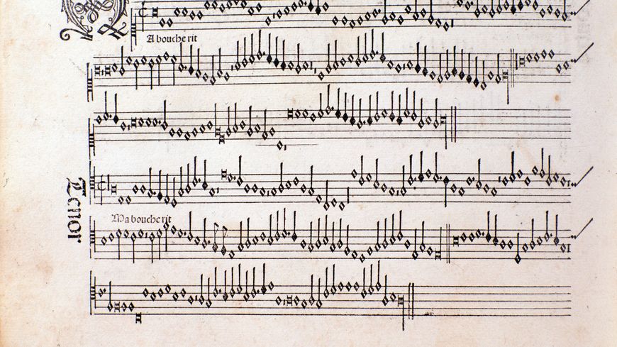 "Ma bouche rit", chanson de Johannes Ockeghem publiée dans l'Odhecaton