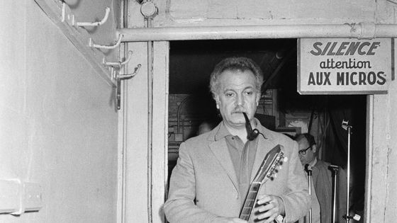 Georges Brassens à Bobino, Paris ©Getty - Michel Artault