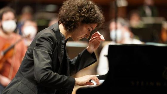 Nathalia Milstein répète le Capriccio d'Igor Stravinski avec l'Orchestre Philharmonique de Radio France et Mikko Franck ©Radio France - Christophe Abramowitz