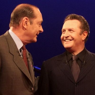 Jacques Chirac et Michel Field, en 1998.