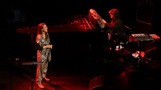 Claudia Solal & Benjamin Moussay le 03 août 2021 sur la scène de l'Astrada - Corinne Svala