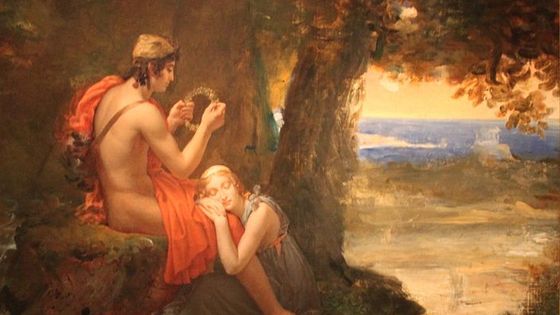 Daphnis et Chloé, F. Gérard (1842) / Huile sur toile, musée du Louvre, Paris, DP.
