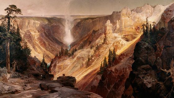 The Grand Canyon of the Yellowstone, Thomas Moran ©Getty - Geoffrey Clements / Corbis / VCG
