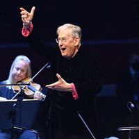 John Eliot Gardiner dirige Le Chœur Monteverdi et l'English Baroque Soloists au Festival des Proms à Londres le 1er septembre 2021