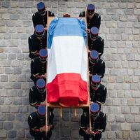 Hommage national à Jean-Paul Belmondo, dans la cour des Invalides, 9 septembre 2021