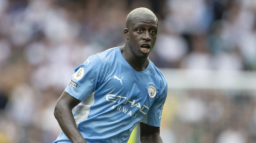 Benjamin Mendy en août 2021 à Manchester City (Visionhaus)