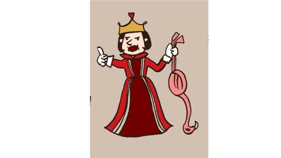 Esquisse pour le personnage de la reine pour Alice au Pays des Merveilles ©Getty - Vestenskov
