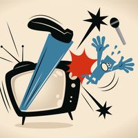 Personnages bleus Little Guy Vector art illustration.