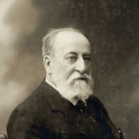Portrait photo de Camille Saint-Saens (1835-1921), 1900.