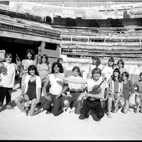 Didier Lockwood et une fanfare féminine, Nîmes juillet 1981