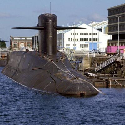 "Le Tonnant" (au premier plan) et "le Foudroyant", deux sous-marins nucléaires français lanceurs d'engins. (Photo d'illustration)