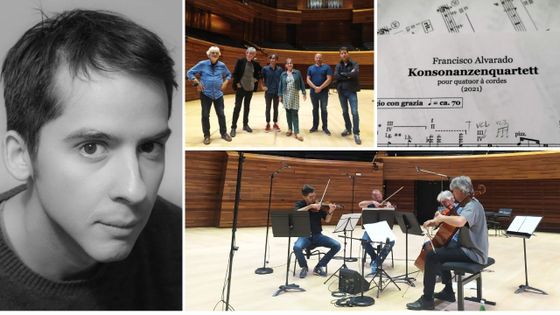 Francisco Alvarado, Le Quatuor Parisii & Anne Montaron ©Radio France - Amélie Burnichon