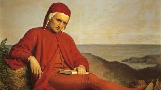 Dante Alighieri (1265-1321) en exil par Domenico Petarlini (1822-1898), huile sur toile. Italie, Florence, Palazzo Pitti Galleria d'Arte Moderna (Galerie d'art moderne) ©Getty - DeAgostini