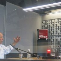 France Musique, studio 361 ... Marc Jolivet & Benoît Duteurtre (g. à d.)