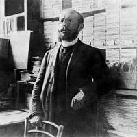 L'écrivain français Charles Péguy (1873-1914)