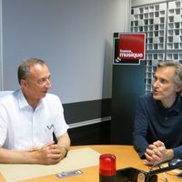 France Musique, studio 361 ... Gaëtan Puaud, fondateur du Festival Messiaen au Pays de la Meije & Philippe Venturini, producteur de l'émission (g. à d.)