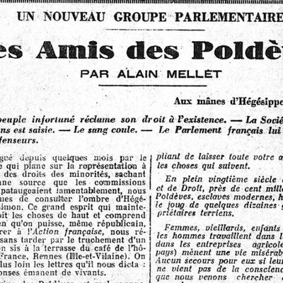 13 avril 1929, à la Une de l'Action Française