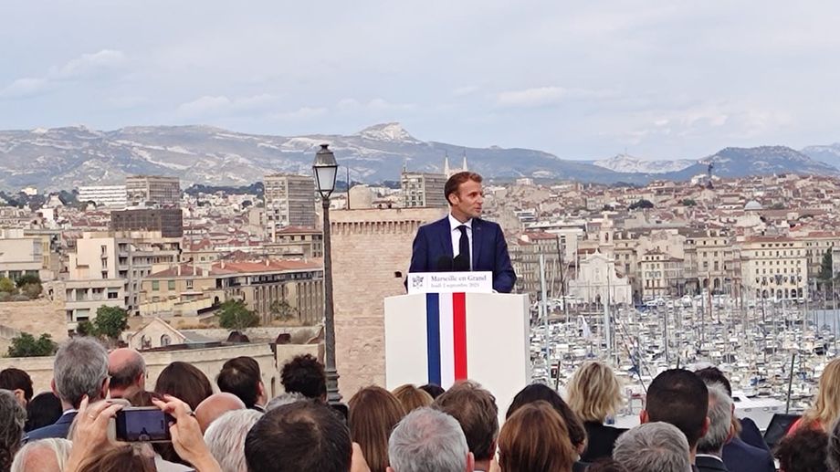 Emmanuel Macron en visite � Marseille ce jeudi avec le ministre de l'�ducation nationale Pap Ndiaye