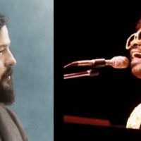 Portraits de Claude Debussy et Stevie Wonder.