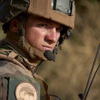 Soldat français de l’opération Barkhane au Sahel dont la fin a été annoncée par le Président Macron.