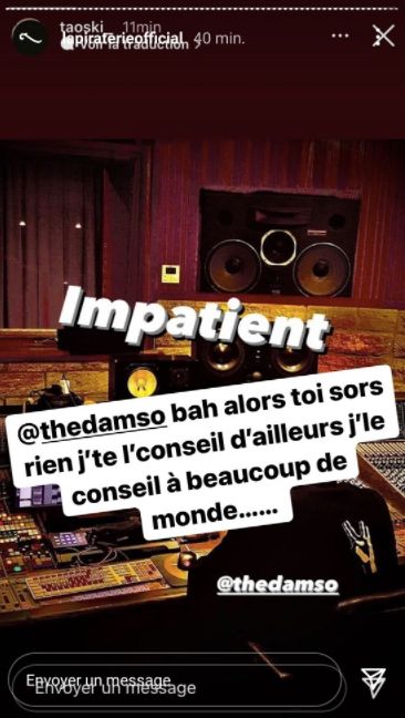 Booba - story issue de son compte officiel