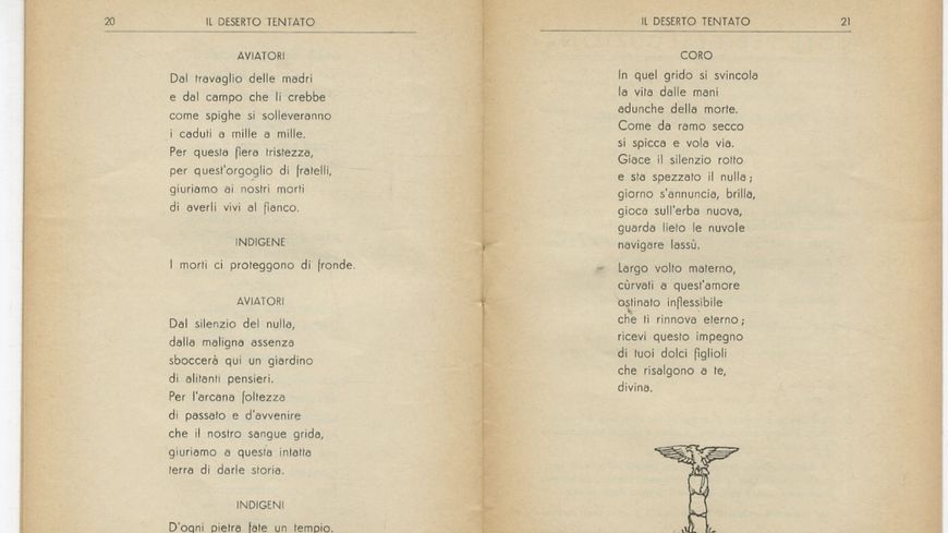 Extrait du livret d' "Il deserto tentato", d'Alfredo Casella