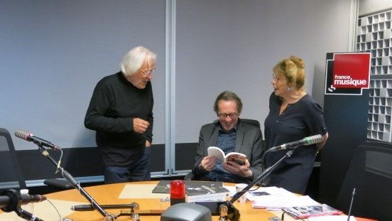 France Musique, studio 361 ... Spéciale Brassens avec Joël Favreau, Benoît Duteurtre & Françoise Canetti ©Radio France - Annick Haumier / RF