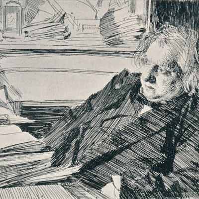 Portrait de Joseph Ernest Renan (1823-1892) par Anders Leonard Zorn