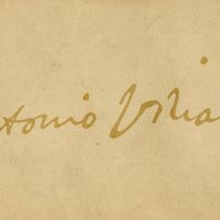 Facsimilé de la signature du violoniste et compositeur italien Antonio Vivaldi (1678-1741). Milan 2017