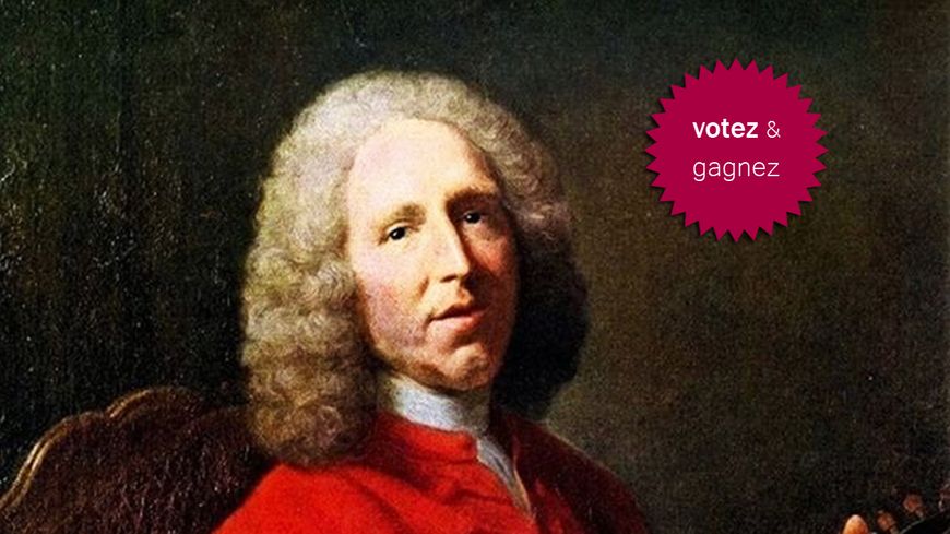 Le compositeur français Jean-Philippe Rameau (portrait de Joseph Aved)