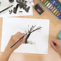 Détail de la vidéo :"Comment dessiner La jeune femme et la mer ?"