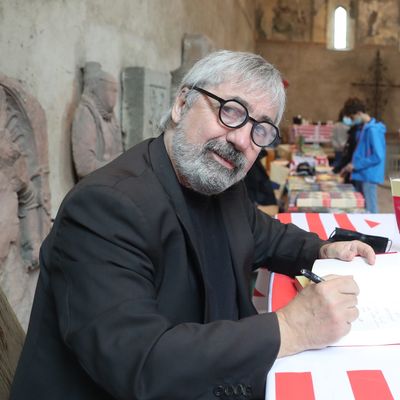 Le journaliste et écrivain Sorj Chalandon à Mulhouse le 29 août 2021.