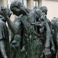 Les Bourgeois de Calais (1885-1895). Bronze. Detail. Auguste Rodin (1840-1917). Jardin des sculptures. Musée Rodin, Paris.