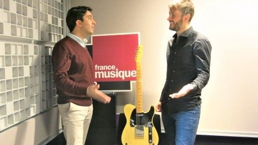 France Musique, studio 762 ... Les guitaristes : Sébastien Llinarès & Pierre Bibault (g. à d.)