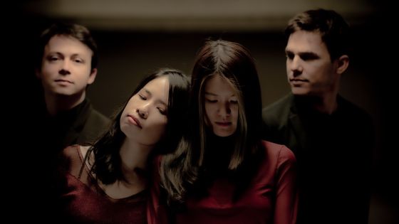 Le Quatuor Hermès : (g/d) Yan Levionnois, violoncelle – Lou Yung-Hsin Chang, alto – Elise Liu et Omer Bouchez, violons - Photo by Lyodoh Kaneko / La Dolce Volta