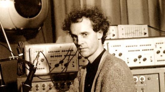 François Bayle au studio Bourdan, © Laszlo Ruska, INA
