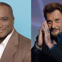 Serge Bilé et Johnny Hallyday