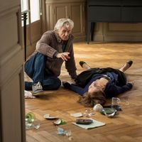 Isabelle Huppert et Paul Verhoeven sur le tournage de "Elle"