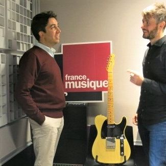 France Musique, studio 762 ... Les guitaristes : Sébastien Llinarès & Pierre Bibault (g. à d.)