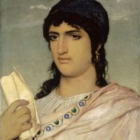 Sappho, 1862. Found in the collection of Art Museum Basel