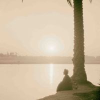 A reverie on the river's banks. 1932, Iraq, Hillah.