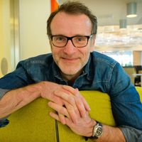 L'auteur de bandes dessinées Christophe Blain à Rennes le 21 janvier 2020.