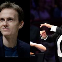 Nathalie Stutzmann dirigeait l'Orchestre de Paris avec Alexandre Tharaud au piano, en octobre 2021