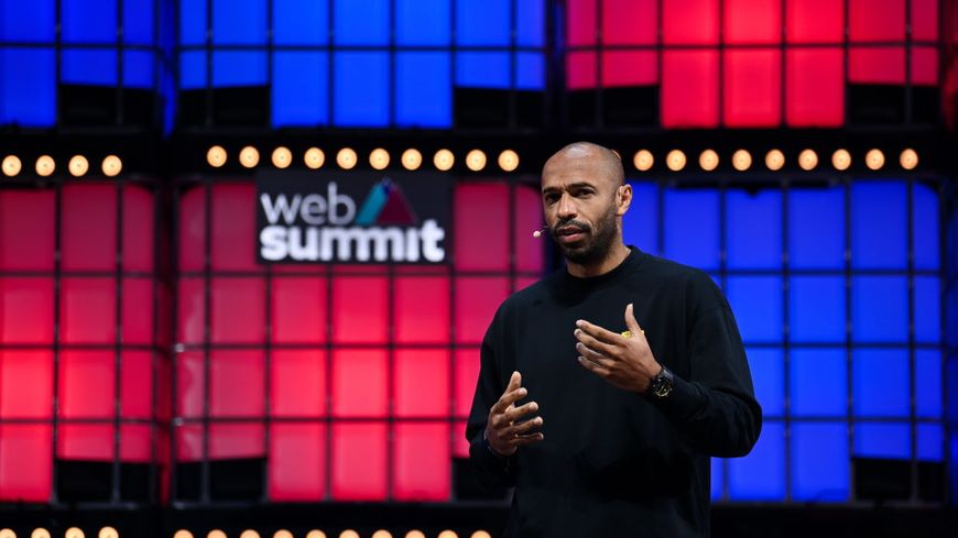 Thierry Henry lors du Web Summit le 2 novembre 2021, Lisbonne (Harry Murphy)