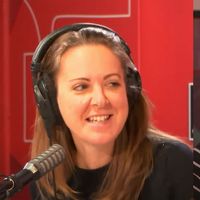 Charline Vanhoenacker et Frédéric Fromet en studio