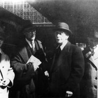 Jean Ballard, André Gide et Paul Valéry