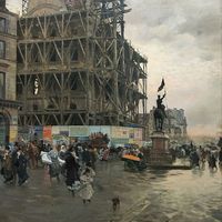 La place des Pyramides - Giuseppe De Nittis (1875)