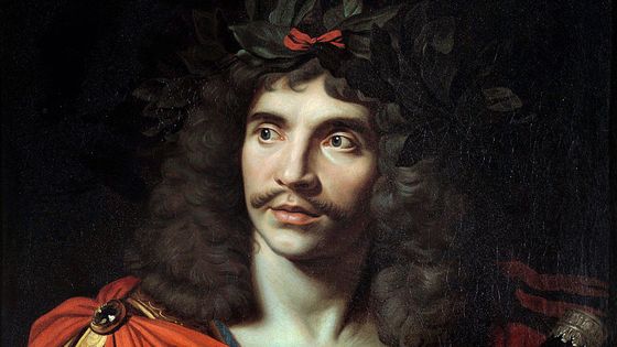 Portrait de Molière en Jules César dans la pièce "La mort de Pompée" de Corneille ©Getty - Comedie francaise, Paris